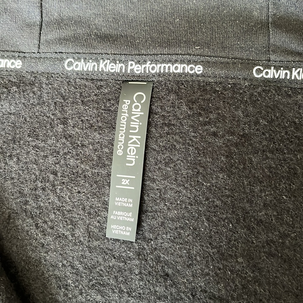 Calvin Klein Black Zip-Up Hoodie with Hood - Picture 5 of 6